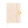 Bloc-notes personnalisé  - Support Jibs pas cher Matières : bambou Couleurs : noir cadeau collaborateur premium