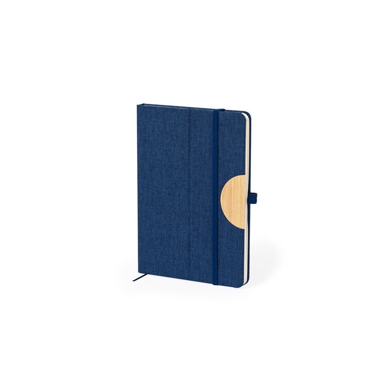 Bloc-notes personnalisé  - Support Jibs pas cher Matières : bambou Couleurs : noir cadeau entreprise pas cher