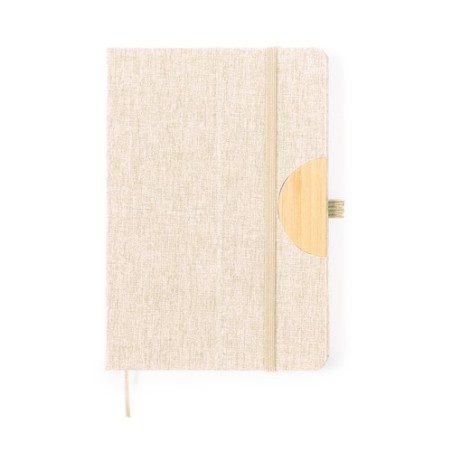 Bloc-notes personnalisé  - Support Jibs pas cher Matières : bambou Couleurs : naturel personnalisable avec votre logo
