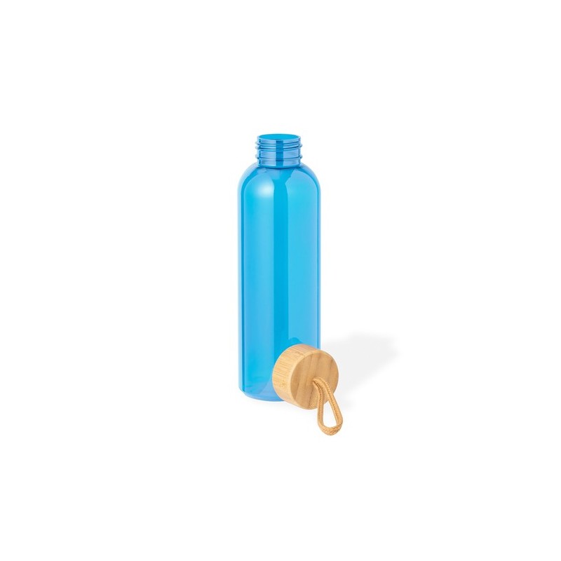 Gourde Isotherme Éco-responsable et Élégante Personnalisée - Tournax Matières : bambou Couleurs : bleu impression logo haute qua