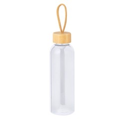 Gourde Isotherme Éco-responsable et Élégante Personnalisée - Tournax Matières : bambou Couleurs : bleu marquage laser ultra préc
