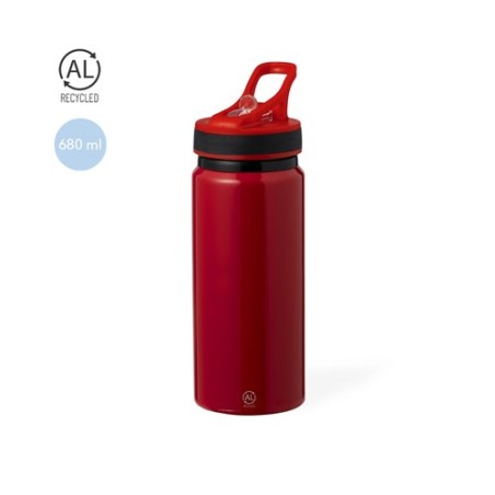 Gourde Éco-responsable Personnalisée - Nolde Matières : aluminium recyclé  Couleurs : bleu marine cadeau client original