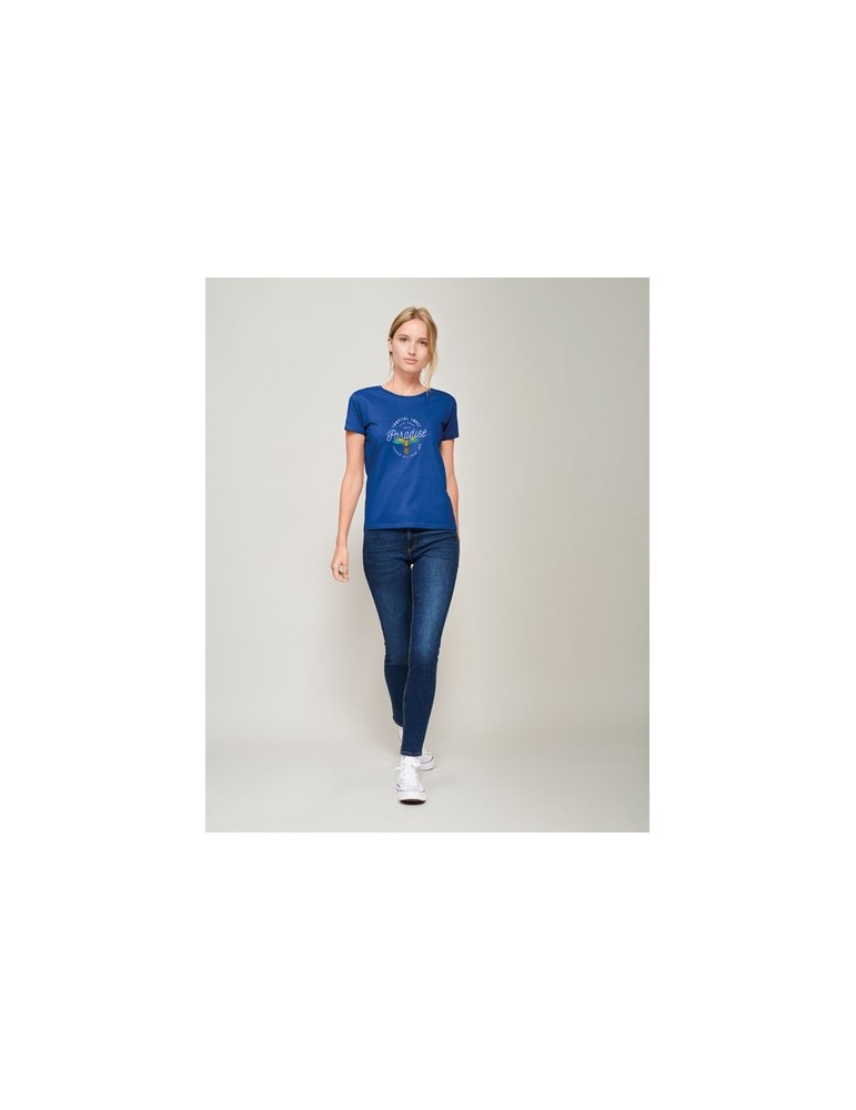 T-shirt Femme Éco-responsable Personnalisé 175g en 100% Coton Bio - PIONEER WOMEN Matières : coton biologique Taille textile : L