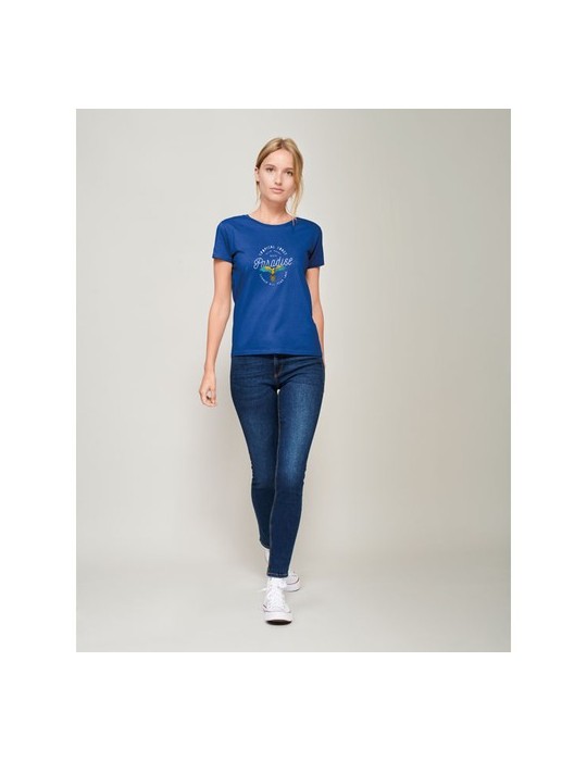 T-shirt Femme Éco-responsable Personnalisé 175g en 100% Coton Bio - PIONEER WOMEN Matières : coton biologique Taille textile : L