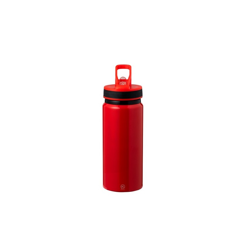 Gourde Éco-responsable Personnalisée - Nolde Matières : aluminium recyclé  Couleurs : rouge marquage laser ultra précis