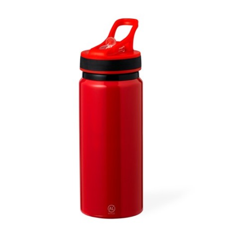 Gourde Éco-responsable Personnalisée - Nolde Matières : aluminium recyclé  Couleurs : rouge personnalisable avec votre logo
