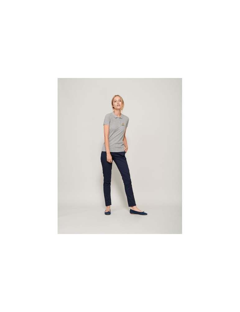Polo Éco-responsable 170g 100% Coton Bio Personnalisé PLANET WOMEN Matières : coton biologique Taille textile : XS Couleurs : bl