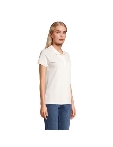 Polo Éco-responsable 170g 100% Coton Bio Personnalisé PLANET WOMEN Matières : coton biologique Taille textile : XS Couleurs : éc