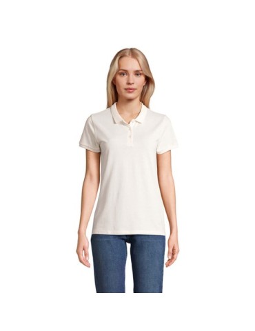 Polo Éco-responsable 170g 100% Coton Bio Personnalisé PLANET WOMEN Matières : coton biologique Taille textile : M Couleurs : écr