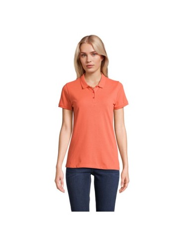 Polo Éco-responsable 170g 100% Coton Bio Personnalisé PLANET WOMEN Matières : coton biologique Taille textile : XS Couleurs : po