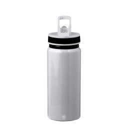 Gourde Éco-responsable Personnalisée - Nolde Matières : aluminium recyclé  Couleurs : noir marquage laser ultra précis