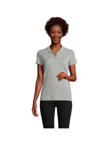 Polo Éco-responsable 170g 100% Coton Bio Personnalisé PLANET WOMEN Matières : coton biologique Taille textile : M Couleurs : gri