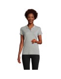Polo Éco-responsable 170g 100% Coton Bio Personnalisé PLANET WOMEN Matières : coton biologique Taille textile : M Couleurs : gri