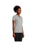 Polo Éco-responsable 170g 100% Coton Bio Personnalisé PLANET WOMEN Matières : coton biologique Taille textile : M Couleurs : gri