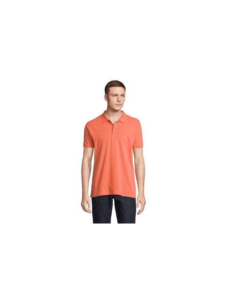 Polo Éco-responsable 170g 100% Coton Bio Personnalisé PLANET MEN Matières : coton biologique Taille textile : L Couleurs : pop o