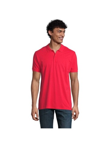 Polo Éco-responsable 170g 100% Coton Bio Personnalisé PLANET MEN Matières : coton biologique Taille textile : 3XL Couleurs : rou