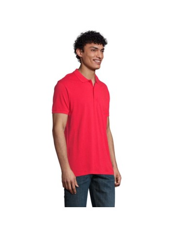 Polo Éco-responsable 170g 100% Coton Bio Personnalisé PLANET MEN Matières : coton biologique Taille textile : 4XL Couleurs : rou