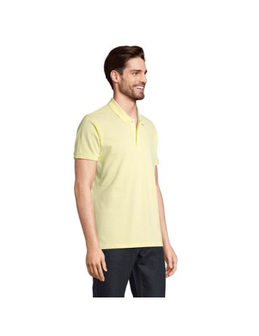 Polo Éco-responsable 170g 100% Coton Bio Personnalisé PLANET MEN Matières : coton biologique Taille textile : S Couleurs : jaune