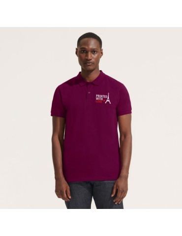 Polo Éco-responsable 170g 100% Coton Bio Personnalisé PLANET MEN Matières : coton biologique Taille textile : M Couleurs : viole