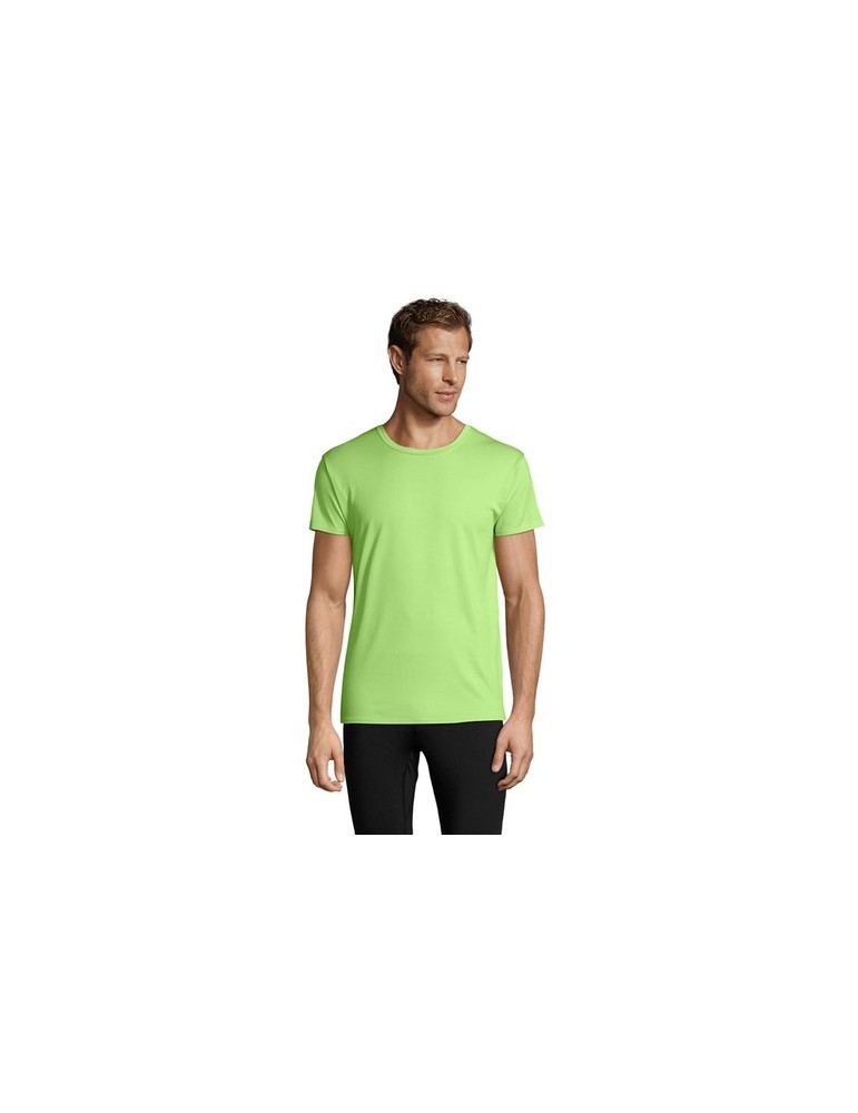 T-shirt Personnalisé 130g SPRINT UNI Matières : PET Taille textile : 3XL Couleurs : vert pomme goodies publicitaire événementiel