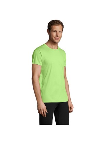 T-shirt Personnalisé 130g SPRINT UNI Matières : PET Taille textile : 3XL Couleurs : vert pomme objet promotionnel éco-responsabl