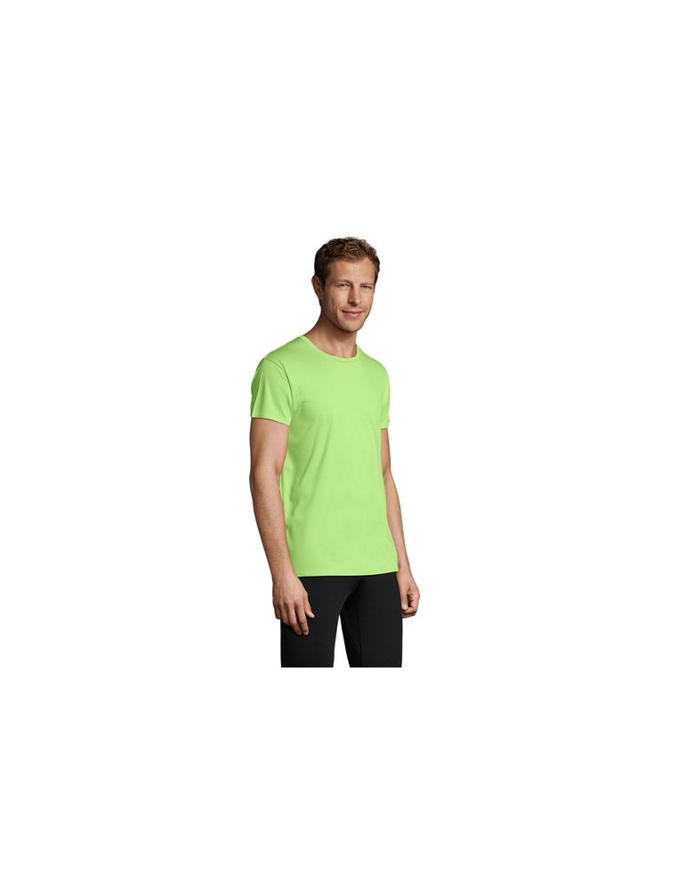 T-shirt Personnalisé 130g SPRINT UNI Matières : PET Taille textile : L Couleurs : vert pomme goodies entreprise design