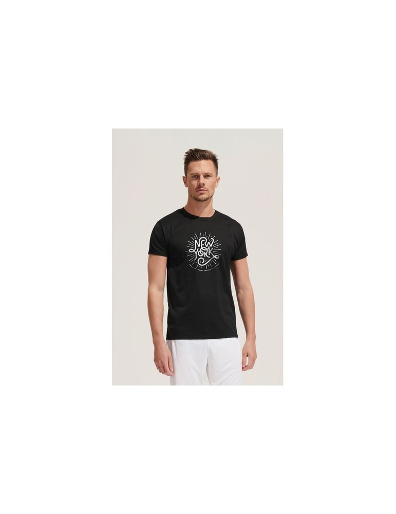 T-shirt Personnalisé 130g SPRINT UNI Matières : PET Taille textile : L Couleurs : vert pomme goodies entreprise design