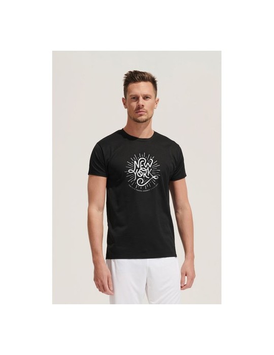 T-shirt Personnalisé 130g SPRINT UNI Matières : PET Taille textile : L Couleurs : vert pomme goodies entreprise design
