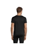 T-shirt Personnalisé 130g SPRINT UNI Matières : PET Taille textile : S Couleurs : noir marquage laser ultra précis