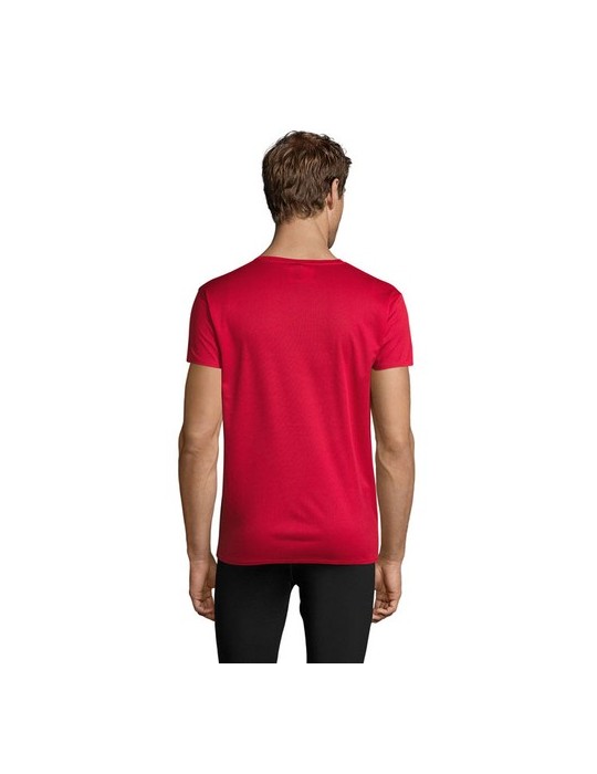 T-shirt Personnalisé 130g SPRINT UNI Matières : PET Taille textile : M Couleurs : rouge livraison express 24h 48h