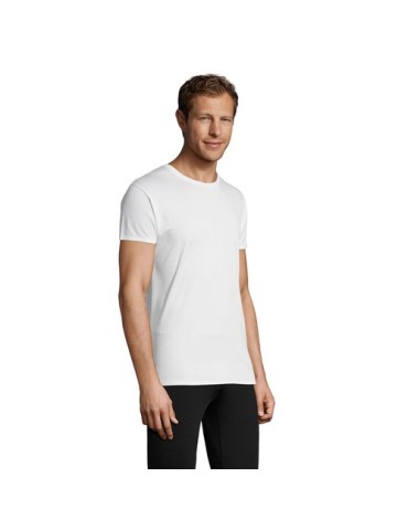 T-shirt Personnalisé 130g SPRINT UNI Matières : PET Taille textile : XXL Couleurs : blanc objet publicitaire robuste