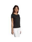 Tee-shirt Femme Personnalisable 100% Coton Régent Fit 150g Matières : coton Taille textile : L Couleurs : noir profond goodies e