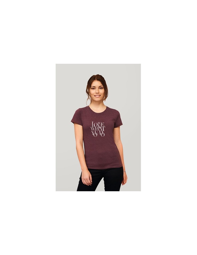 Tee-shirt Femme Personnalisable 100% Coton Régent Fit 150g Matières : coton Taille textile : L Couleurs : noir profond livraison