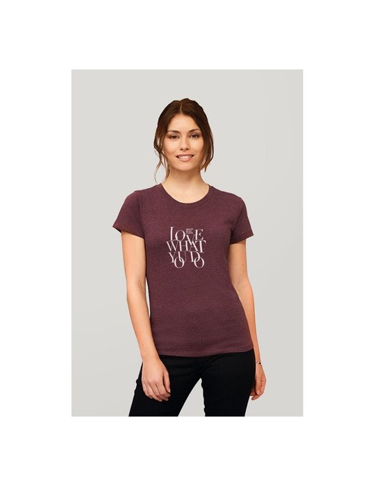 Tee-shirt Femme Personnalisable 100% Coton Régent Fit 150g Matières : coton Taille textile : L Couleurs : noir profond livraison