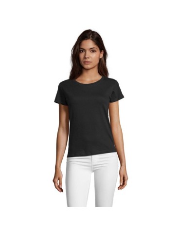 Tee-shirt Femme Personnalisable 100% Coton Régent Fit 150g Matières : coton Taille textile : XXL Couleurs : noir profond goodies