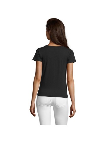 Tee-shirt Femme Personnalisable 100% Coton Régent Fit 150g Matières : coton Taille textile : XXL Couleurs : noir profond goodies
