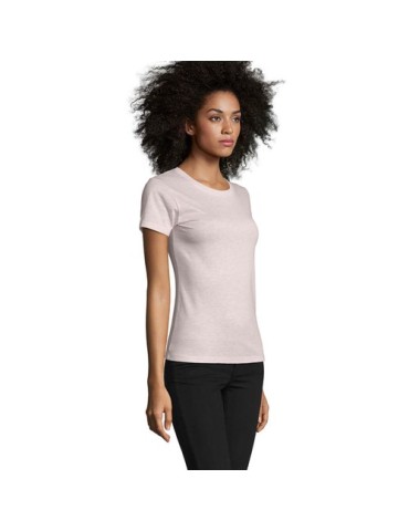 Tee-shirt Femme Personnalisable 100% Coton Régent Fit 150g Matières : coton Taille textile : S Couleurs : rose chiné goodies ent