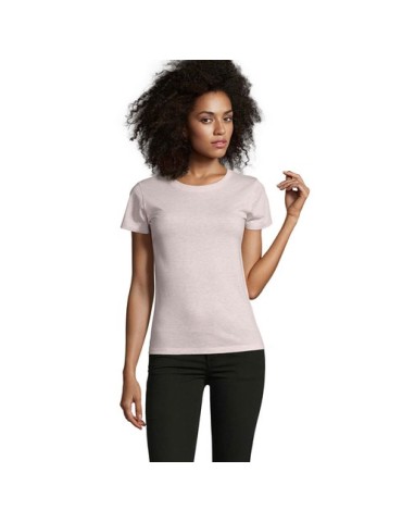 Tee-shirt Femme Personnalisable 100% Coton Régent Fit 150g Matières : coton Taille textile : XXL Couleurs : rose chiné goodies p