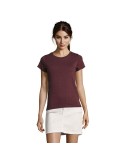 Tee-shirt Femme Personnalisable 100% Coton Régent Fit 150g Matières : coton Taille textile : M Couleurs : lie de vin chiné perso