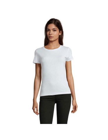 Tee-shirt Femme Personnalisable 100% Coton Régent Fit 150g Matières : coton Taille textile : S Couleurs : blanc goodies publicit