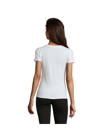 Tee-shirt Femme Personnalisable 100% Coton Régent Fit 150g Matières : coton Taille textile : S Couleurs : blanc cadeau collabora