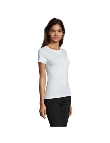 Tee-shirt Femme Personnalisable 100% Coton Régent Fit 150g Matières : coton Taille textile : XL Couleurs : blanc objet publicita