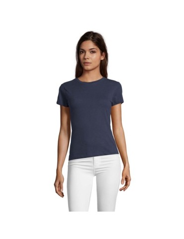 Tee-shirt Femme Personnalisable 100% Coton Régent Fit 150g Matières : coton Taille textile : S Couleurs : french navy personnali