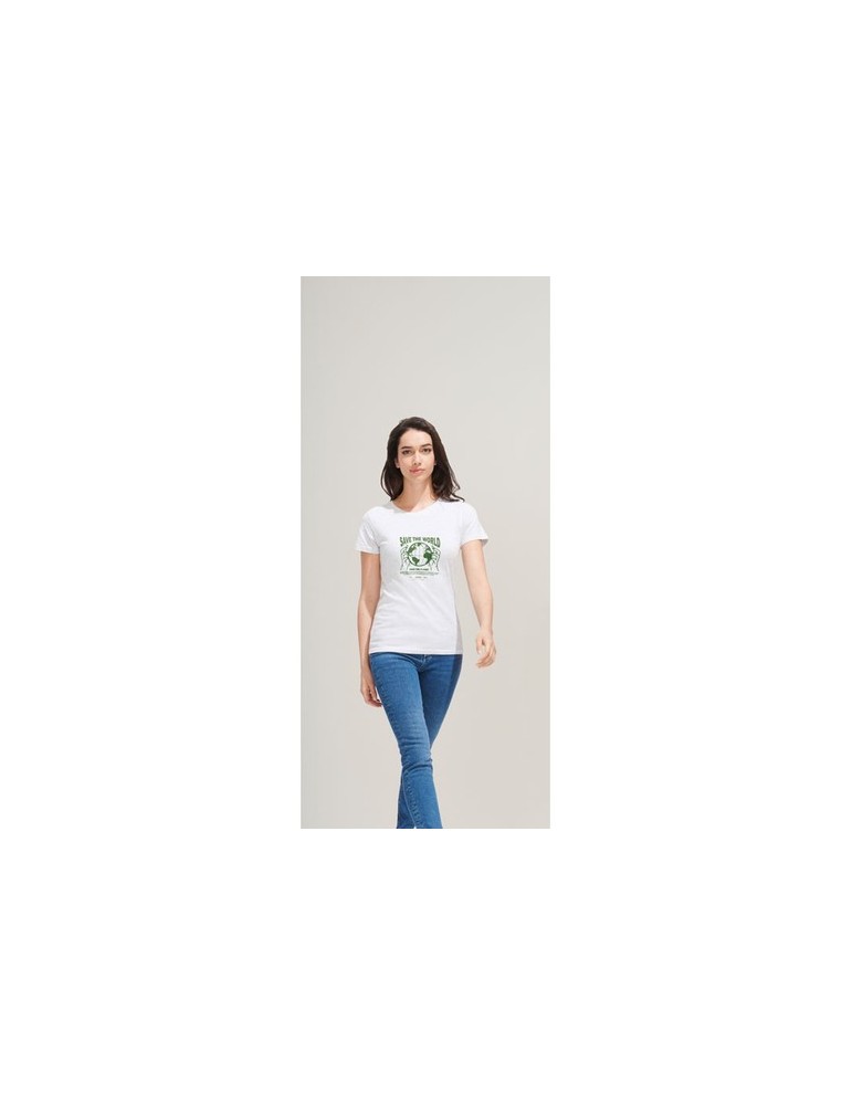T-shirt Femme Personnalisable 100% Coton 150g REGENT Matières : coton Taille textile : 3XL Couleurs : french navy objet promo pe