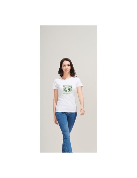T-shirt Femme Personnalisable 100% Coton 150g REGENT Matières : coton Taille textile : 3XL Couleurs : french navy objet promo pe