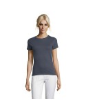 T-shirt Femme Personnalisable 100% Coton 150g REGENT Matières : coton Taille textile : 3XL Couleurs : gris souris marquage coule