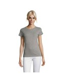 T-shirt Femme Personnalisable 100% Coton 150g REGENT Matières : coton Taille textile : 3XL Couleurs : gris chiné personnalisatio