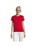 T-shirt Femme Personnalisable 100% Coton 150g REGENT Matières : coton Taille textile : 3XL Couleurs : rouge personnalisation rap