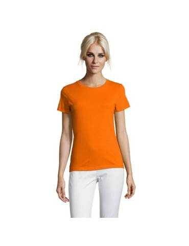 T-shirt Femme Personnalisable 100% Coton 150g REGENT Matières : coton Taille textile : 3XL Couleurs : orange objet promotionnel 