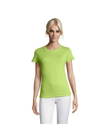 T-shirt Femme Personnalisable 100% Coton 150g REGENT Matières : coton Taille textile : XXL Couleurs : vert pomme cadeau client o
